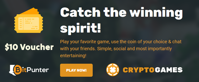 BitPunter Exclusive: $10 Voucher from Crypto.Games 🎫