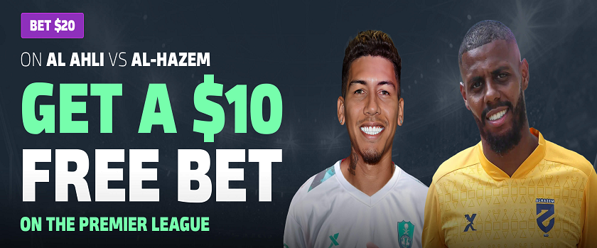 Duelbits $10 Free Bet Offer for Al Ahli vs. Al-Hazem Game