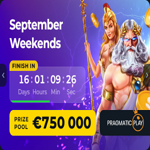 BetFury September Weekends Tournament €750,000 Prize Pool