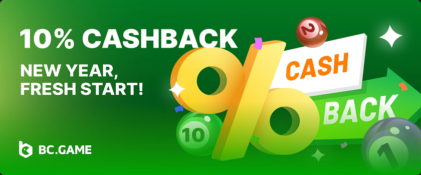 BC.Game Fresh Start Promotion 10% Cashback