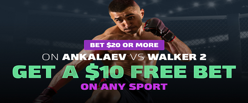 Duelbits Ankalaev vs Walker Card $10 Free Bet Offer