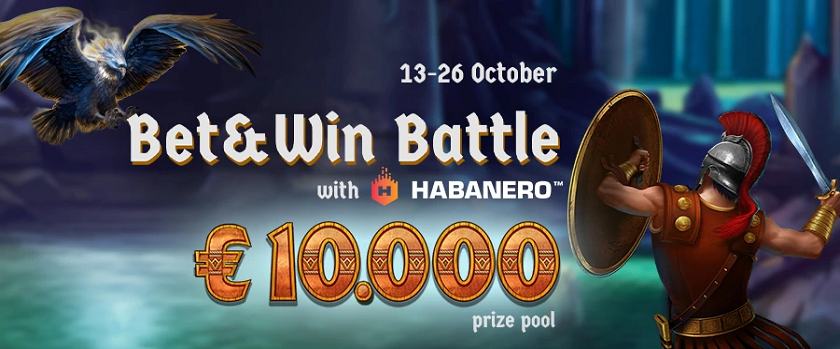 Vegaz Casino Bet and Win Battle €10,000 Prize Pool