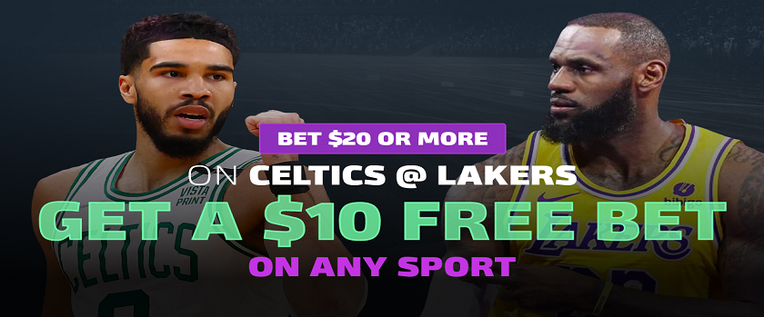 Duelbits Celtics vs Lakers $10 Free Bet Promotion