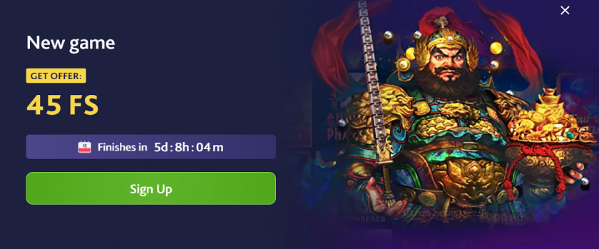7BitCasino God of Wealth 45 Free Spins Promotion