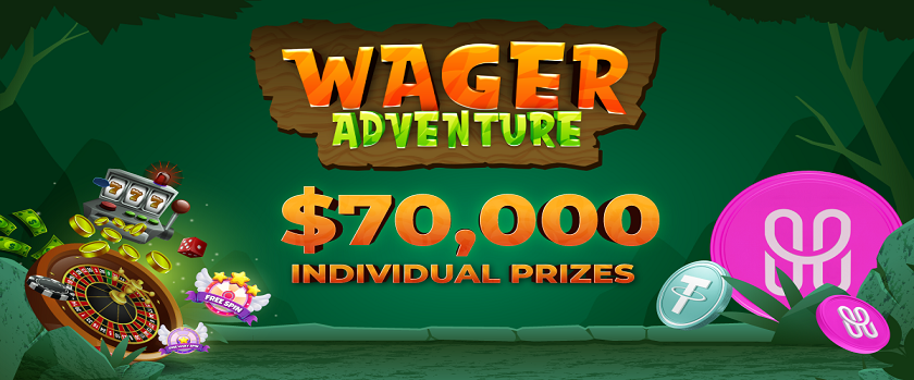 HunnyPlay Wager Adventure $70,000 Prize Pool
