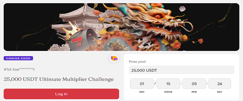 Bitcasino Ultimate Multiplier Challenge 25,000 USDT