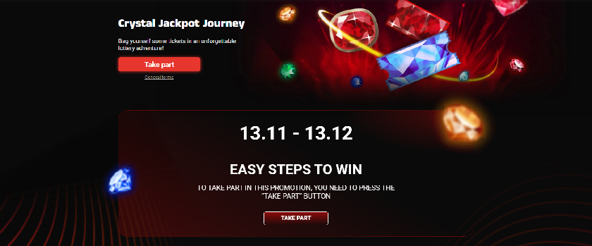 Megapari Crystal Jackpot Journey €10,000