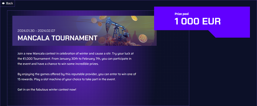 Justbit Mancala Gaming Tournament €1,000 Prize Pool