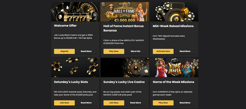 Luckyblock Bonus Offers and Free Spins