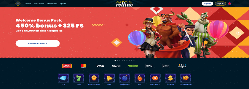 Rollino Homepage