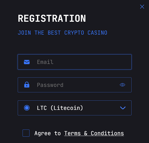 Can I Register Anonymously to LtcCasino