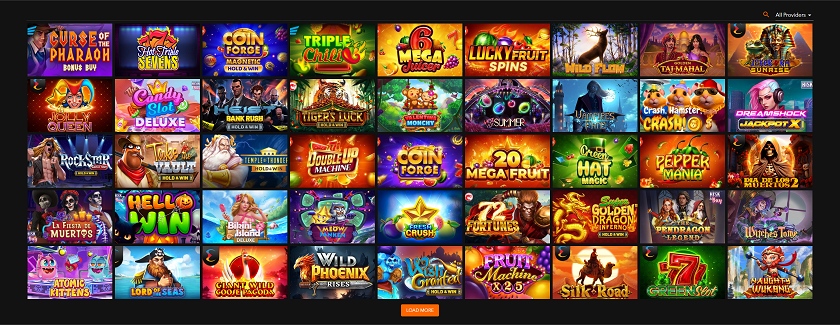 Game Selection at 321 Crypto Casino