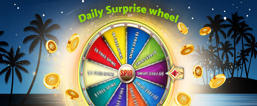 PalmSlots Wheel Spin Promo - Get up to 30 Free Spins Daily