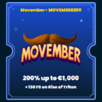 Rollino 200% Movember Bonus - Reload Bonus