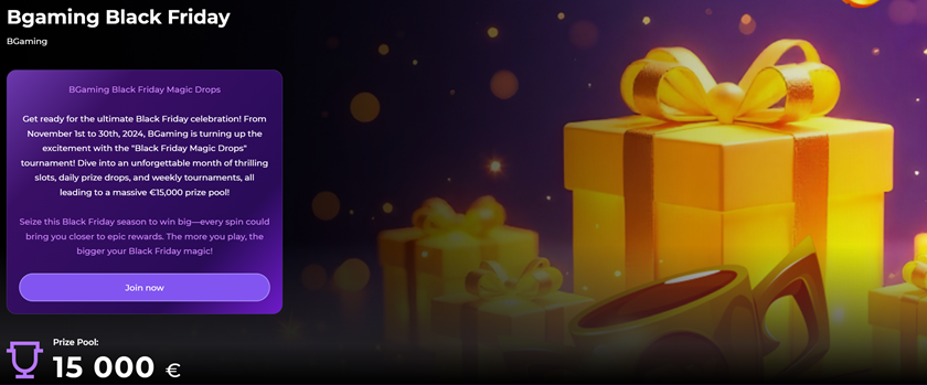 0x.bet BGaming Black Friday Promotion €15,000