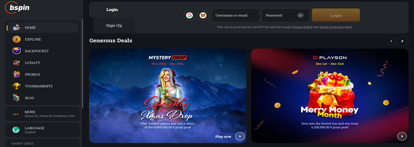 Bspin Homepage