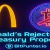 🍔 McDonald’s Rejects Bitcoin Treasury Proposal