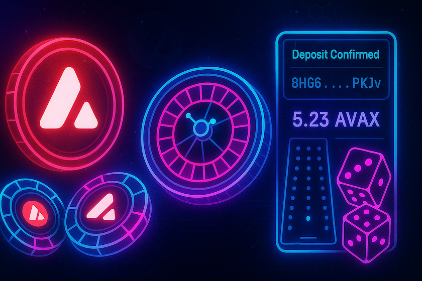 AVAX Casino Sites Header Image