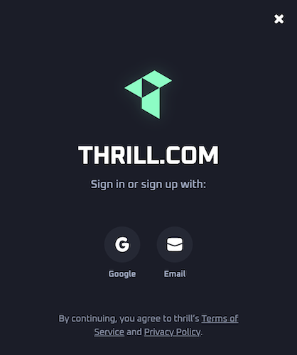 Can I Register Anonymously to Thrill