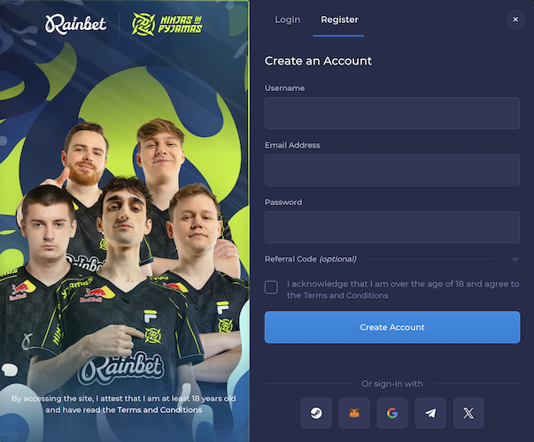 Can I Register Anonymously to Rainbet