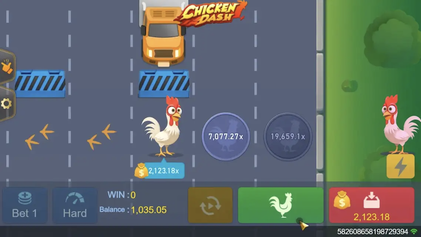 Chicken Dash Ingame Footage