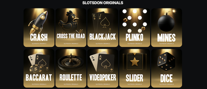 Provably Fair Games at Slotsdon Casino