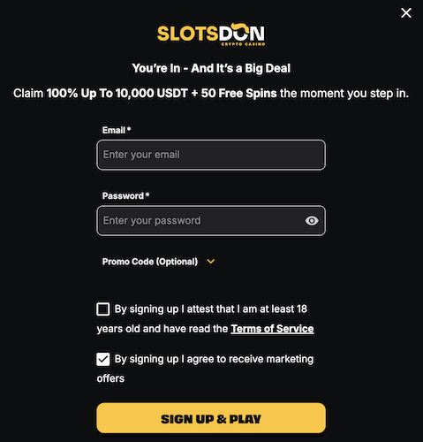 Can I Register Anonymously to Slotsdon