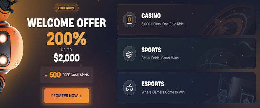 Bitsler Casino Welcome Bonus - $2,000 & 500 Cash Spins