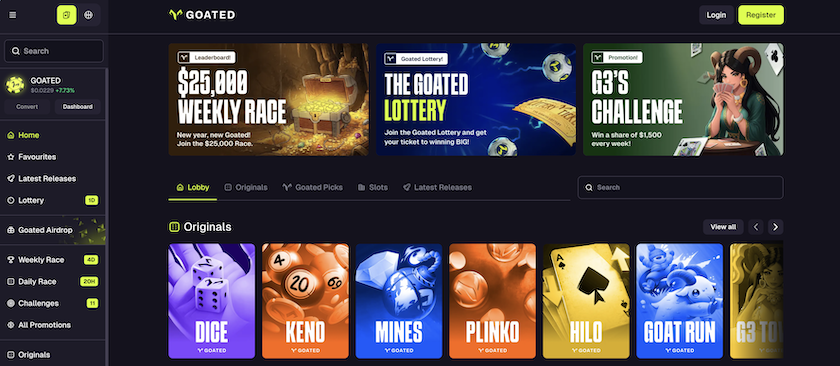 02- Goated Casino Reliable